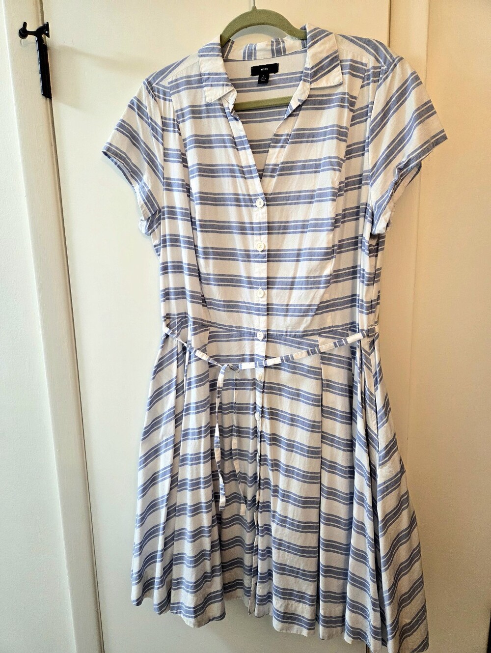Ellos Blue & White Striped Dress